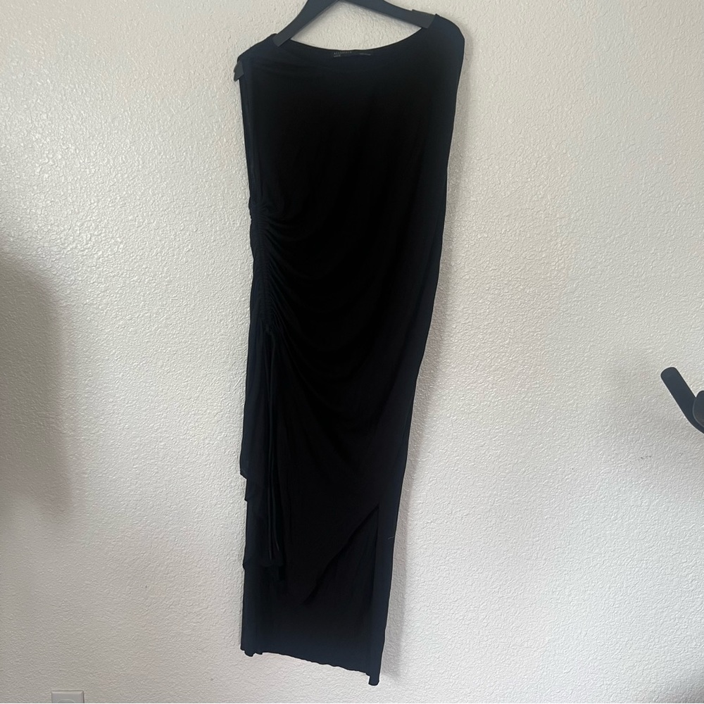 All Saints Sleeveless Drape asymmetric Dress L